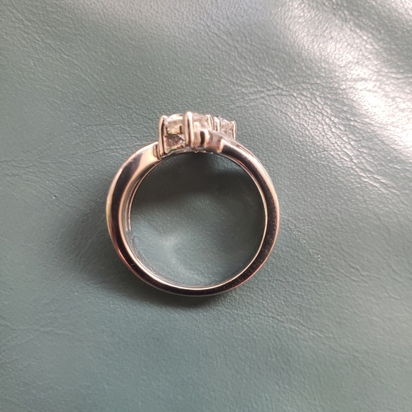 Moissanite Fire Crossover Band Ring - Picture 12 of 12